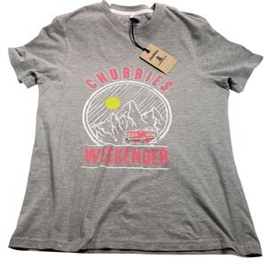 Chubbies The Van Life Graphic T Shirt Gray‎ XL The Weekend Has Arrived Tee